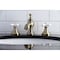 Kingston Brass KC7063PX Vintage 8" Widespread Bathroom Faucet, Antique Brass KC7063PX - alternate 2